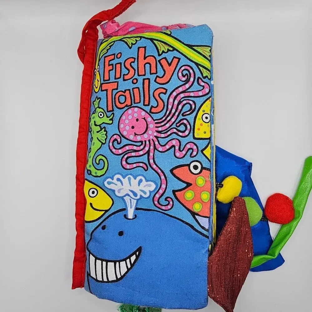 Cloth Baby Sensory Books Infant Lamaze Jellycat Peek A Boo Forest Fishy Tails